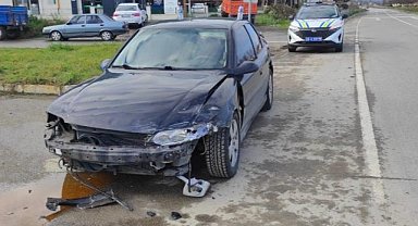 Alaçam'da kaza! Bir kişi yaralandı