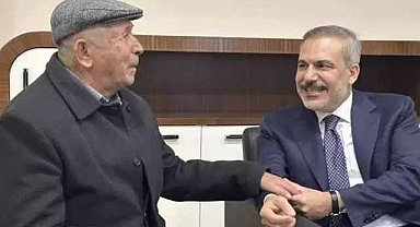 Bakan Fidan, şehit Ömer Halisdemir'in babasıyla görüştü