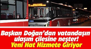 Başkan Doğan duyurdu! Samsun'da E2 Ekspres hat otobüsleri hizmete giriyor!