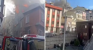 Beyoğlu’nda 3 katlı binada korkutan yangın