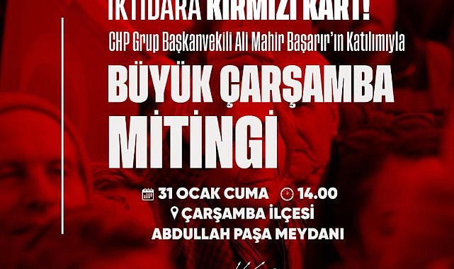'Büyük Çarşamba Mitingi' tüm halkın buluşma noktası olacak