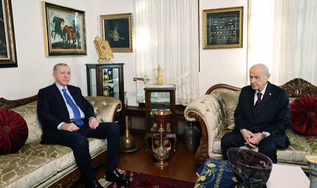 Cumhurbaşkanı Erdoğan, Bahçeli ile görüştü