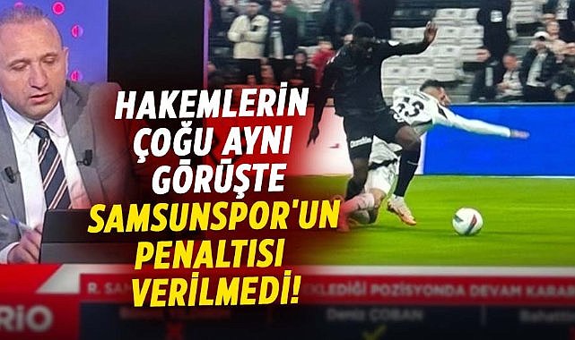 Hakemlerin çoğu aynı görüşte Samsunspor'un penaltısı verilmedi!