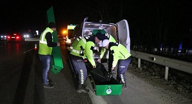 Kayıp olarak aranan yaşlı adam otoyolda feci şekilde can verdi