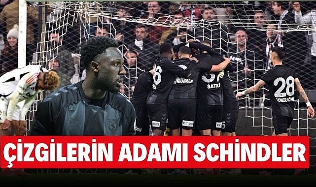 Kingsley Schindler Beşiktaş maçında iki topu çizgiden çıkardı