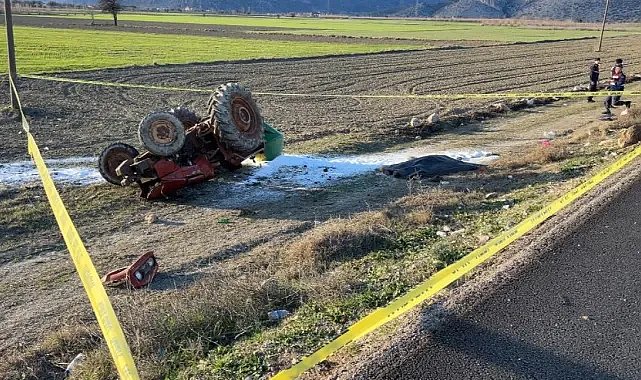 Kontrolden çıkan traktör can aldı
