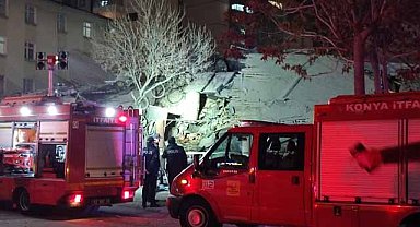 Konya’da 4 katlı bina çöktü! Enkaz altında kalanlar var