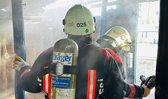 Malatya'da çatı yangını