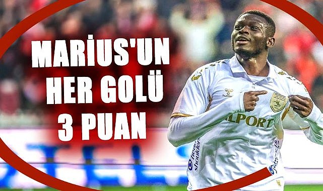 Marius Mouandilmadji'nin golleri Samsunspor'u galibiyete taşıyor