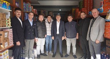 MHP Samsun İl Başkanı Burhan Mucur'dan Gıda Borsası esnafına ziyaret