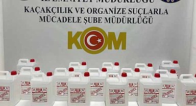 Samsun Atakum'da 80 litre kaçak etil alkol ele geçirildi