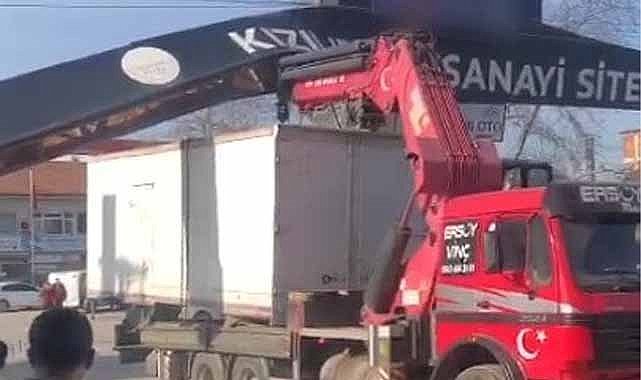 Samsun Bafra Kızılırmak Sanayi Sitesi'nde panik anları