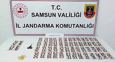 Samsun Canik'te uyuşturucu operasyonu! 2 kişi 784 adet uyuşturucu hapla yakalandı