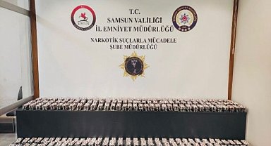 Samsun Canik'te Yunus timlerinin kovaladığı araçta binlerce sentetik ecza ele geçirildi