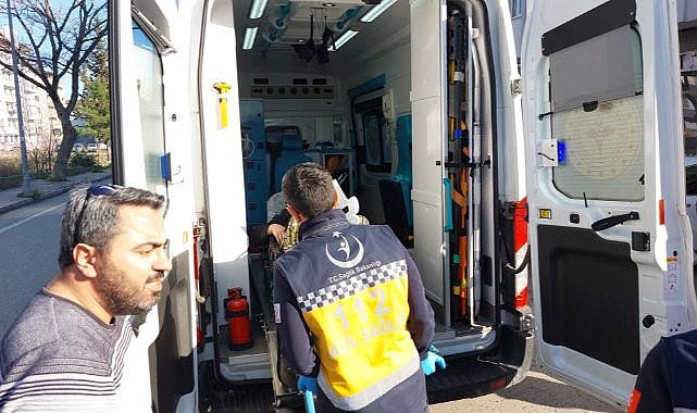 Samsun'da dolmuş yayaya çarptı