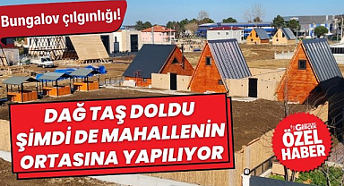Samsun'da hazine ve orman arazilerinin üzerine bungalov evler yapılıyor