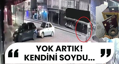 Samsun'da ilginç hırsızlık olayı: Kendi marketini soydu!