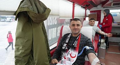 Samsun'da kan bağışlayana maç bileti hediye