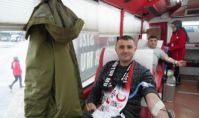 Samsun'da kan bağışlayana maç bileti hediye