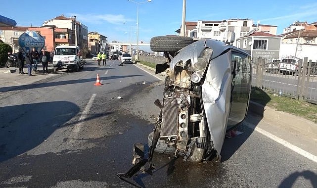 Samsun'da kazada 1 kişi yaralandı