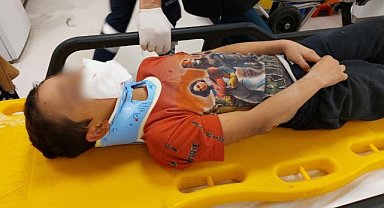 Samsun'da köpekten kaçan çocuk kaza geçirdi