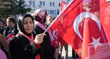 Samsun'da şehit aileleri teröre karşı tek yürek oldu