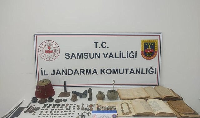 Samsun'da tarihi eser ele geçirildi