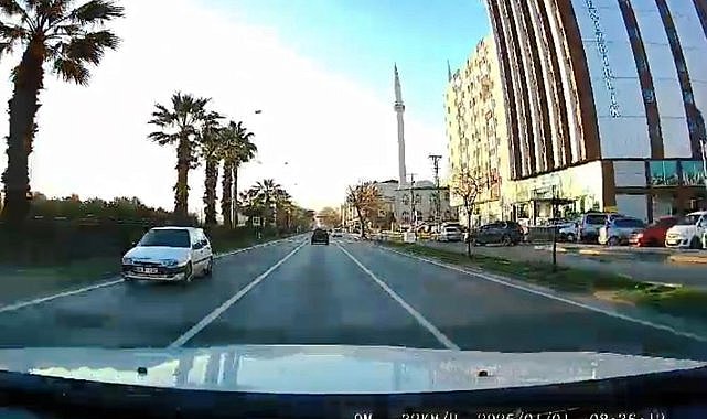 Samsun'da ters yönde giden araca ceza yağdı