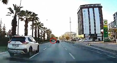 Samsun'da ters yönden giden araç görenleri şok etti