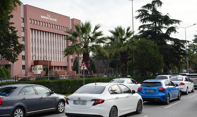 Samsun'da trafiğe kayıtlı araç sayısı artıyor