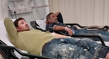 Samsun'da yangını söndürmek isteyen işçiler hastanelik oldu