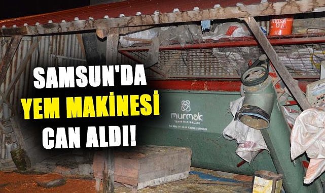 Samsun'da yem makinesi can aldı! Ahmet Başaran'ın acı sonu 