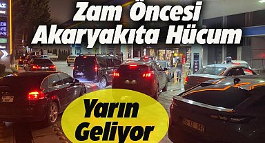 Samsun'da zam öncesi akaryakıta hücum ettiler