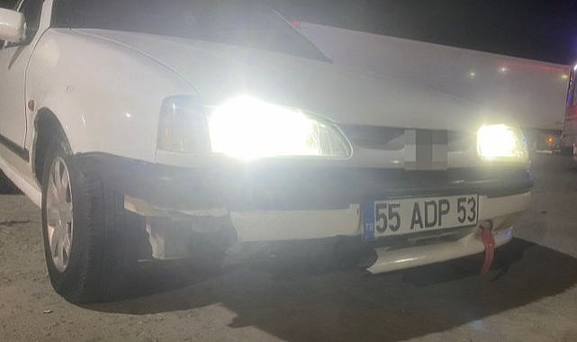 Samsun Havza'da tır lastiği kazaya yol açtı! 6 araçta hasar oldu