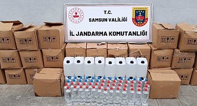 Samsun İlkadım'da 755 litre etil alkol ele geçirildi