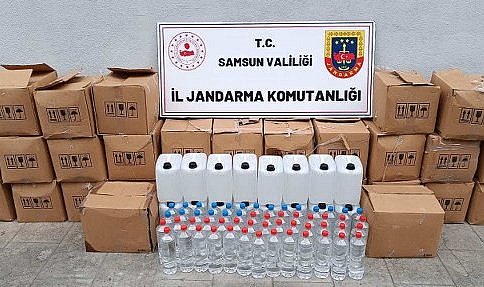 Samsun İlkadım'da 755 litre etil alkol ele geçirildi