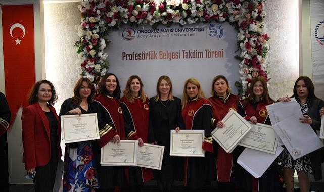 Samsun OMÜ'de 155 akademisyen profesör oldu