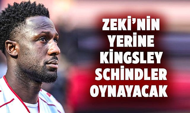 Samsunspor’da Zeki’nin yerine Kingsley Schindler oynayacak