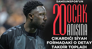 Samsunspor'un 20 Ocak için çıkarttığı siyah formada o detay takdir topladı