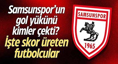 Samsunspor’un gol yükünü kimler çekti? İşte skor üreten futbolcular