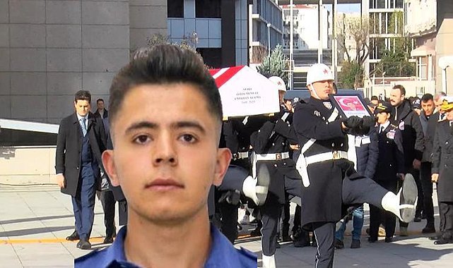 Şehit olan polis memuru için tören! Sosyal medya paylaşımı yürekleri dağladı