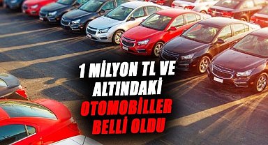 Sıfır otomobillerin 2025 yılı fiyatları belli oldu! 1 milyon TL ve altındaki otomobiller