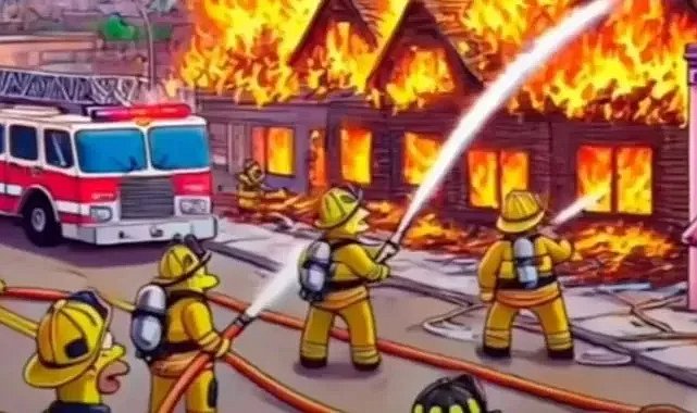 Simpsonlar’ın 20 yıl önce görülen yangın tahmini gerçekleşti