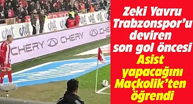 Son dakika golünün asistini yapan Zeki Yavru ve taraftar arasında ilginç diyalog