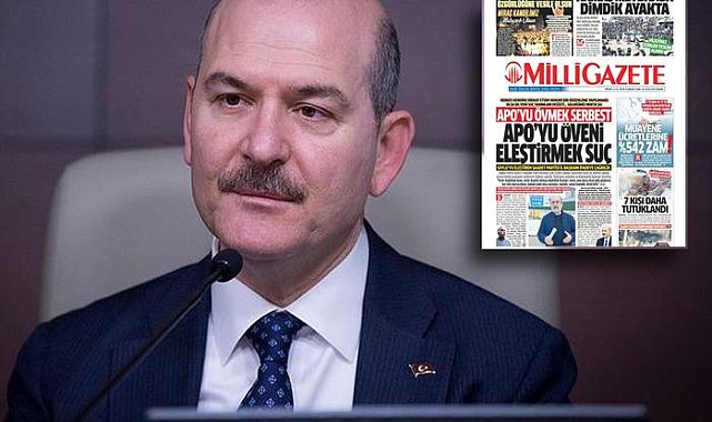 Soylu, gazetenin manşetine tepki gösterdi