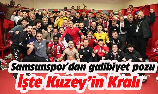 Trabzonspor'u deviren Samsunspor'dan galibiyet pozu
