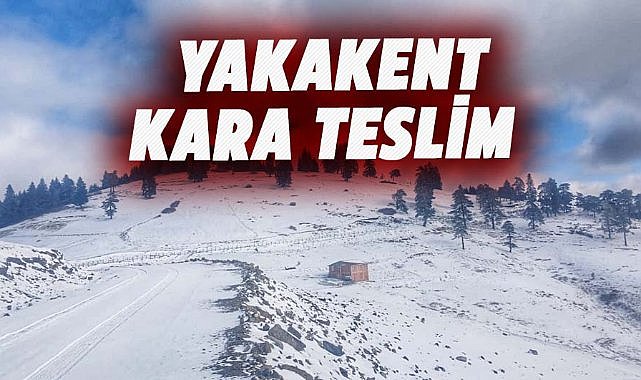 Yakakent'te kar yağışı etkili oldu