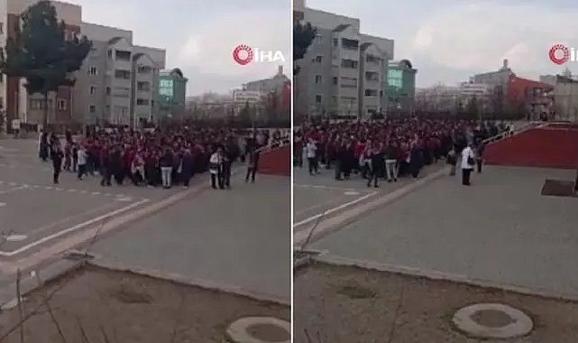 Ankara’da yaşanan depremde okul tahliye edildi!