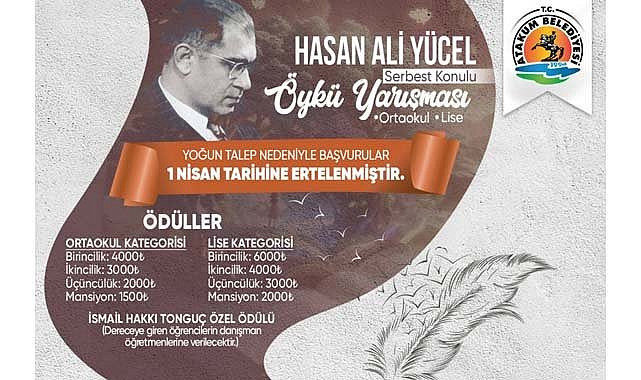 Atakum Belediyesi duyurdu! Hasan Ali Yücel Öykü Yarışmasına başvuru süresi uzatıldı