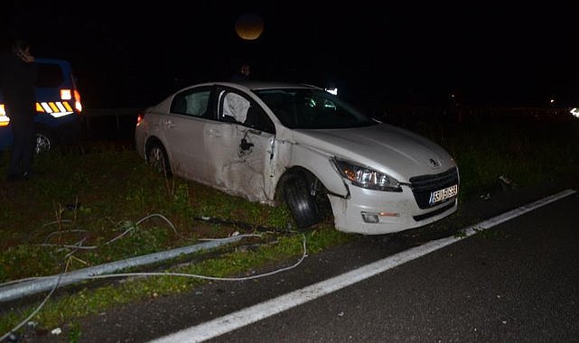 Bafra'da yaşanan kazada 3 kişi yaralandı